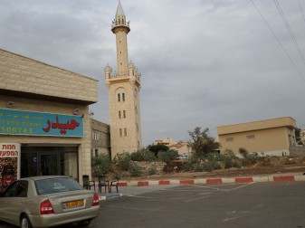 Mosque near bank