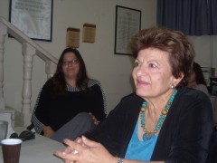 Jean Zaro at Ramallah Quaker Meeting